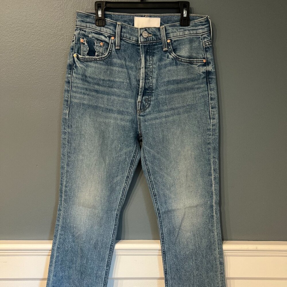 MOTHER Superior The Tripper Flood Fray Jeans